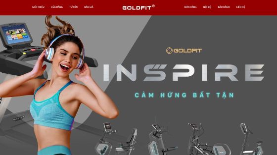 Website thiết bị phòng gym và hồ sơ dự án — dự án GOLDFIT