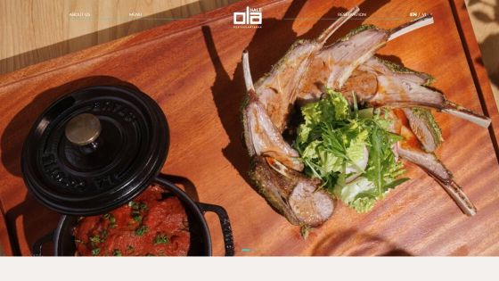Website nhà hàng châu Âu và đặt bàn — dự án Ola Hale