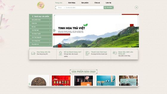 Website bán trà thảo mộc thủ công — dự án Tinh Hoa Trà Thảo Mộc