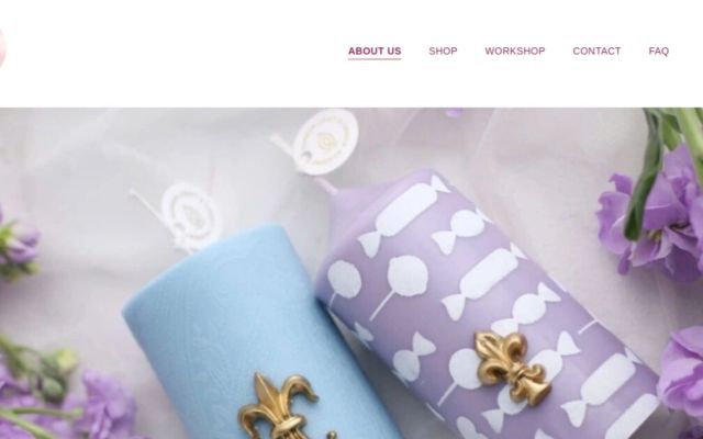 Website thương hiệu nến thủ công bán quốc tế — dự án MOI Lil Studio