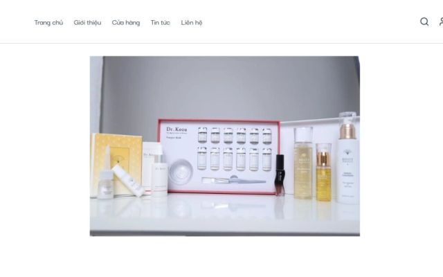 Website mỹ phẩm nhập khẩu Nhật Bản — dự án Serenity Vietnam