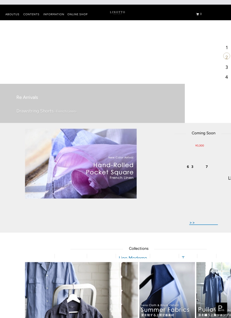 Website thời trang linen cao cấp — LINOTTO - Mẫu website HDWEBS