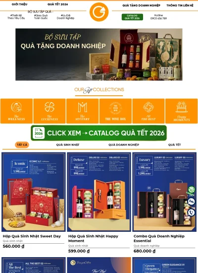 Website quà tặng doanh nghiệp — QUÀ VIỆT PHÁT - Mẫu website HDWEBS