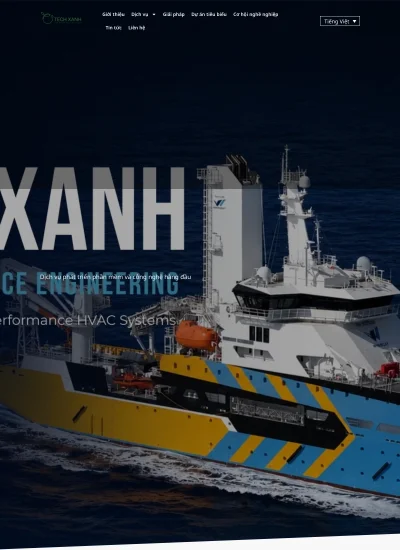 Ảnh chụp màn hình website mẫu Website công ty công nghệ & dự án — TechNova Solutions